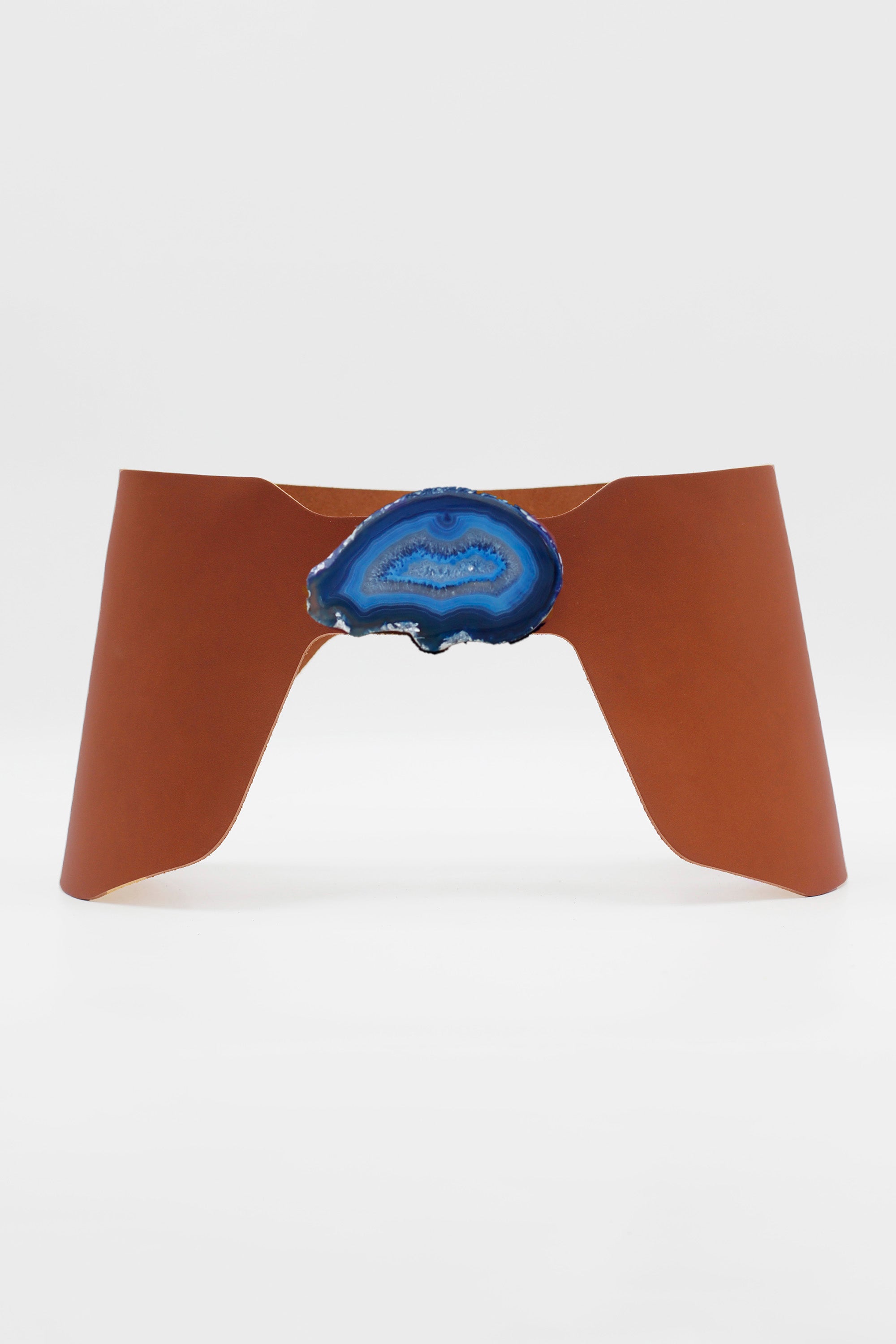 Caleta Camel Green Agate Belt