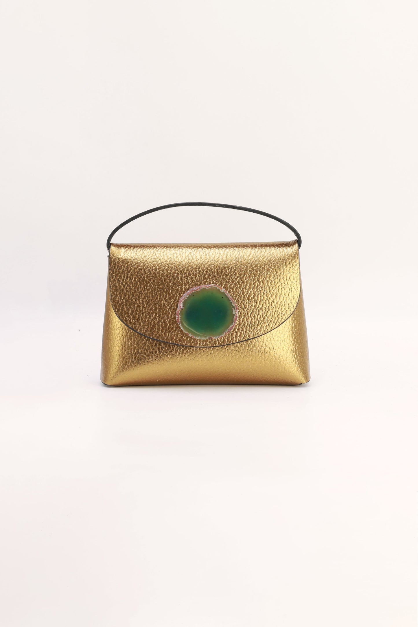 Bolso Ori Dorado Ágata Verde