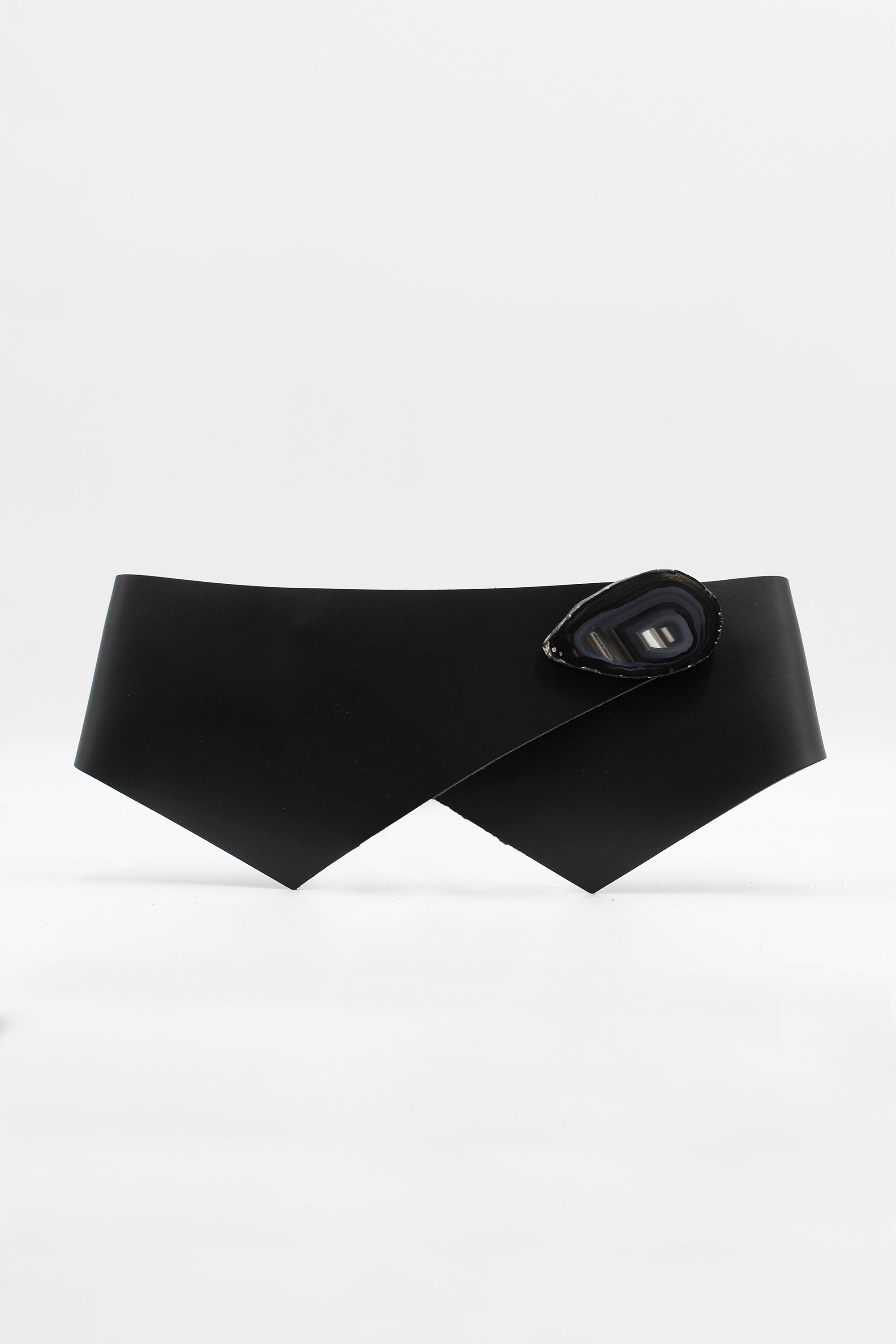 Natural Agate Black Falla Belt