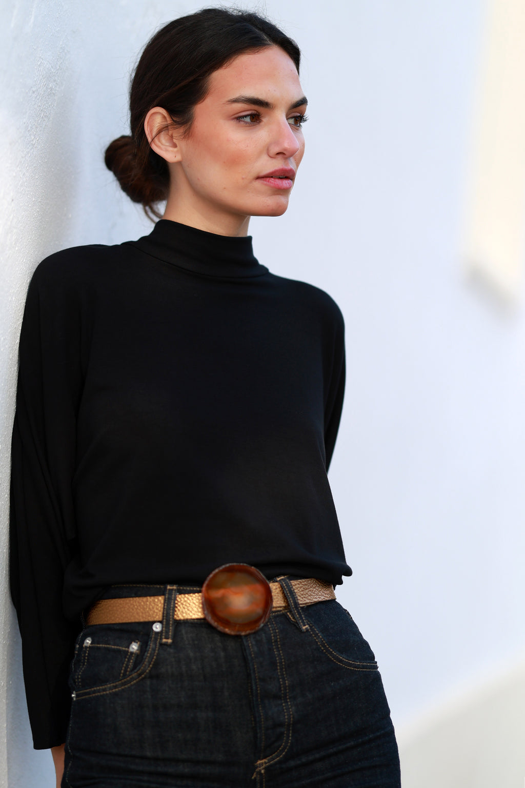 Cinturón Mezzo Dorado - Ágata Natural