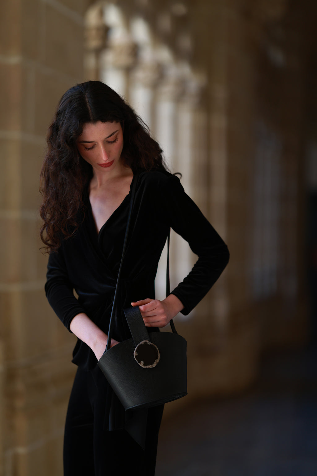 Bolso Zoe Negro Ágata Natural