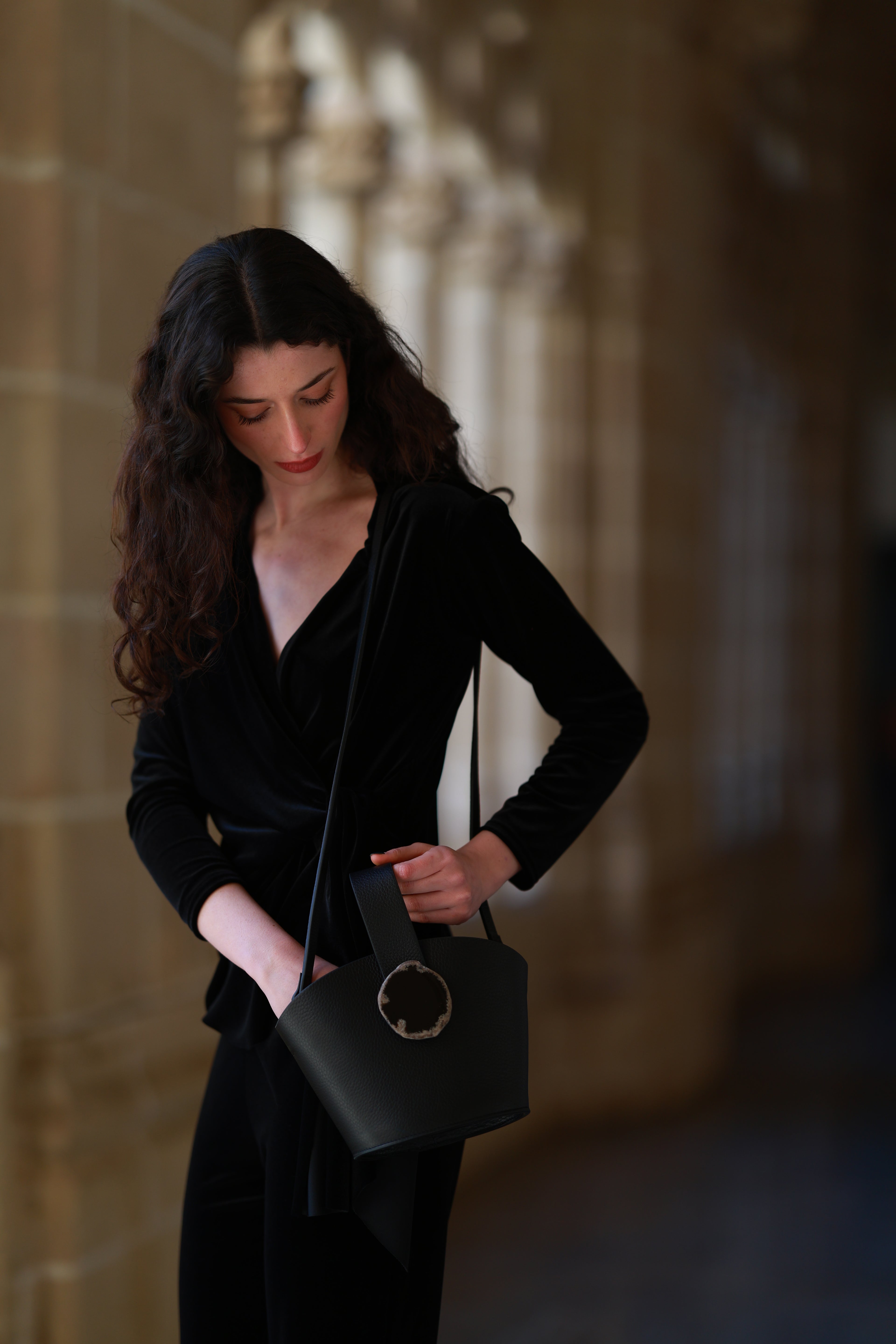 Bolso Zoe Negro Ágata Natural