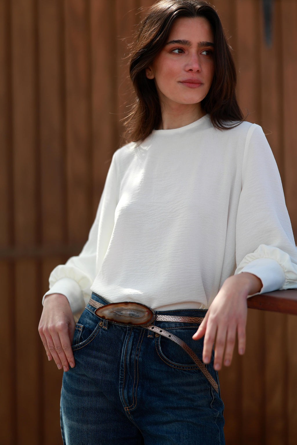 Cinturón Vita Bronce - Ágata Natural