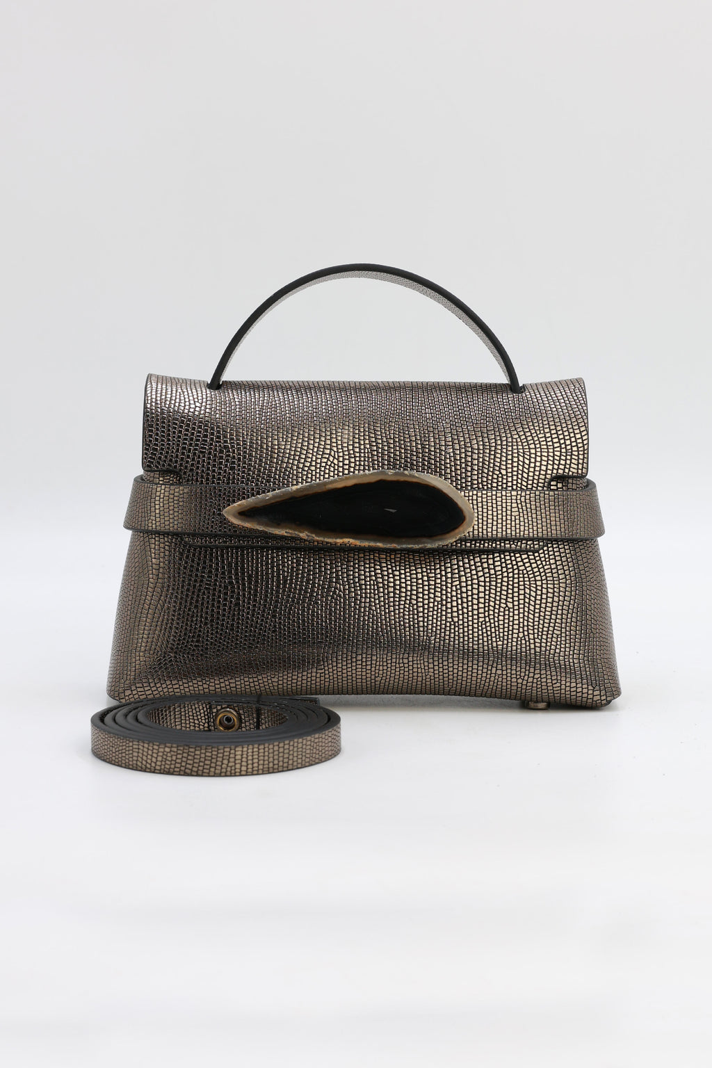 Bolso Ona Plomo Agata Natural
