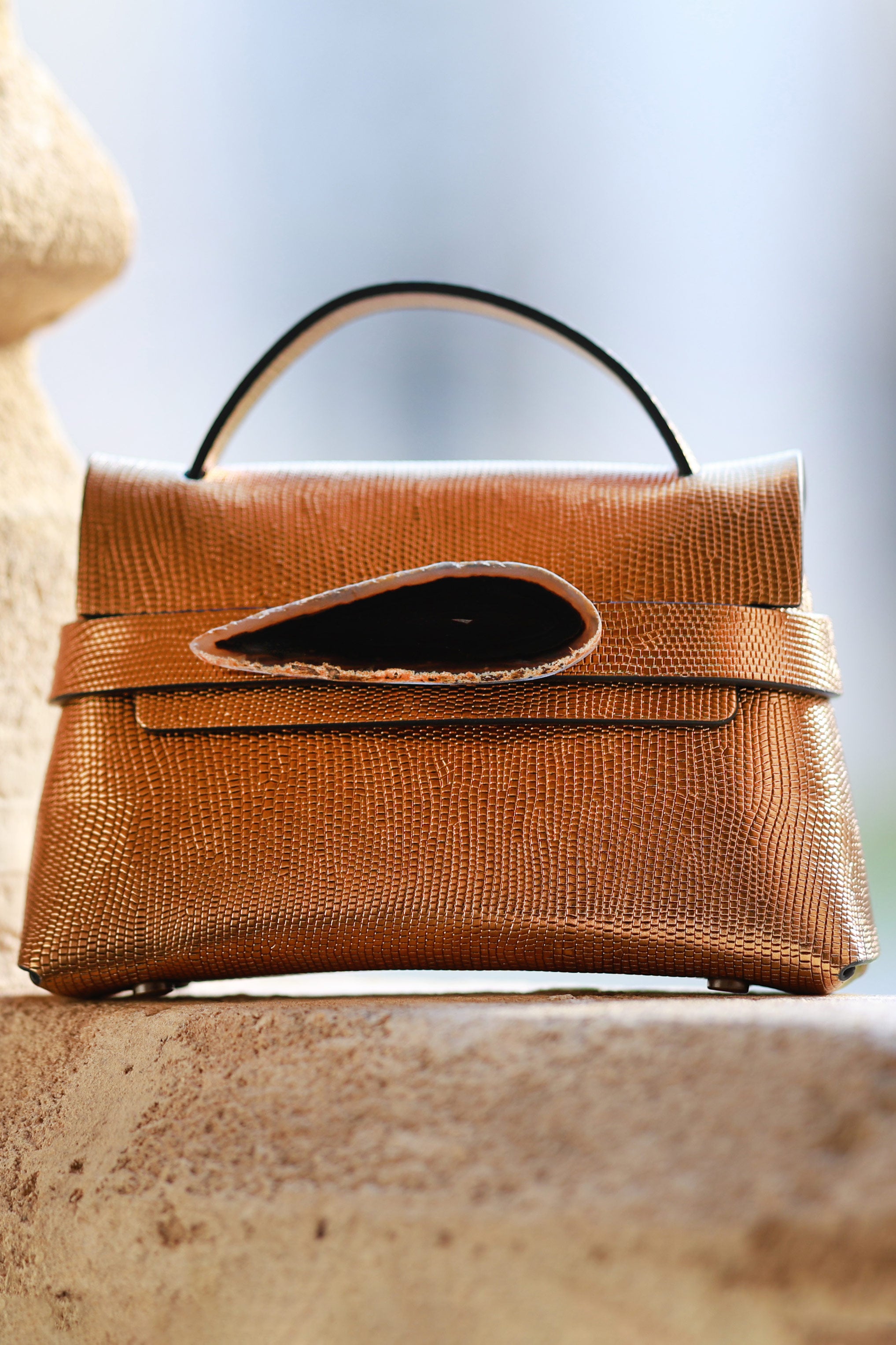 Bolso Ona Dorado Agata Natural