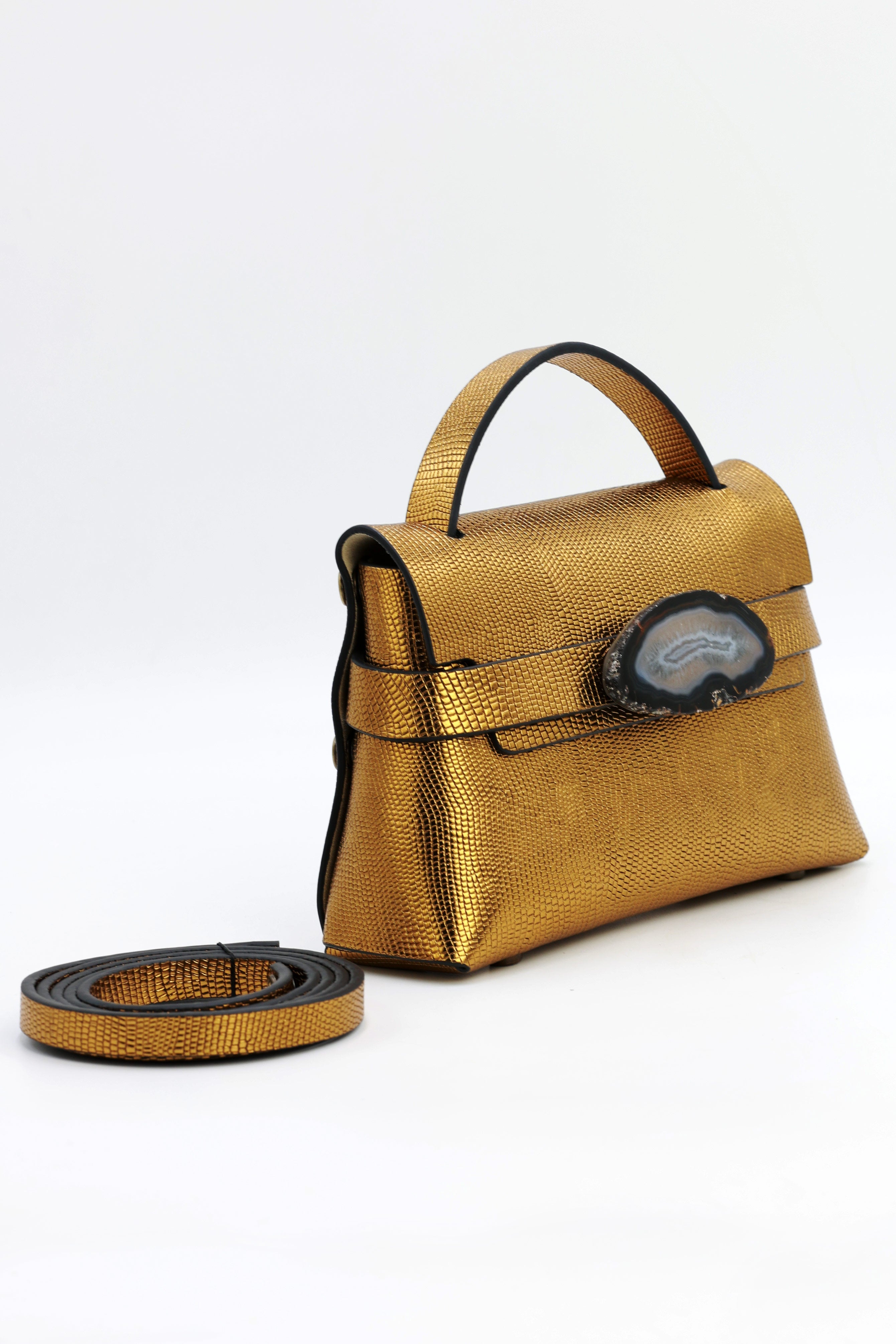 Bolso Ona Dorado Agata Natural