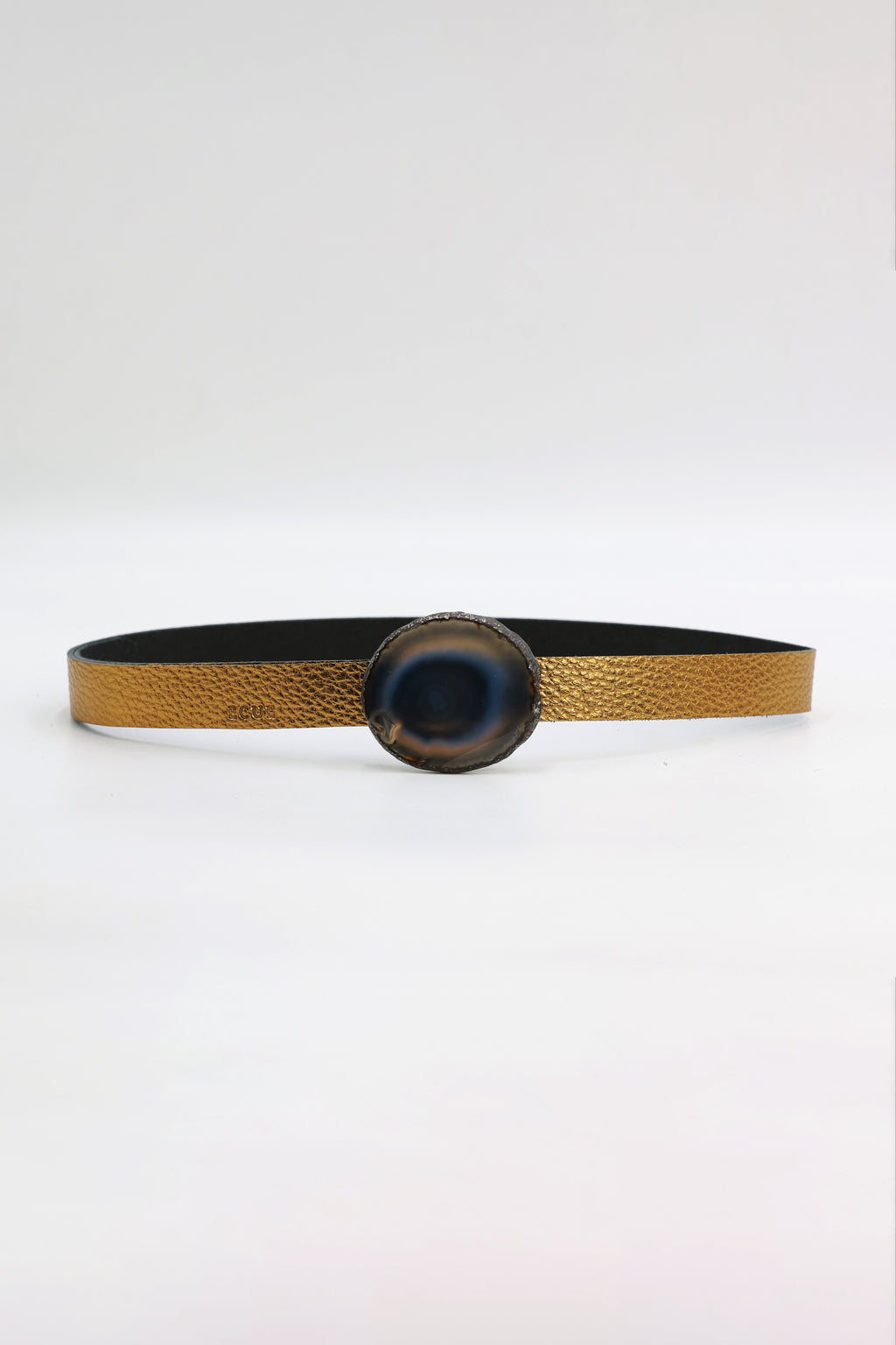 Cinturón Mezzo Dorado - Ágata Natural