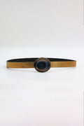 Black Agate Green jeans belt