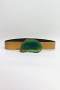 Black Agate Green jeans belt
