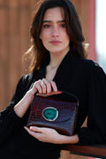 Bolso Ori Coco Marrón Ágata Verde