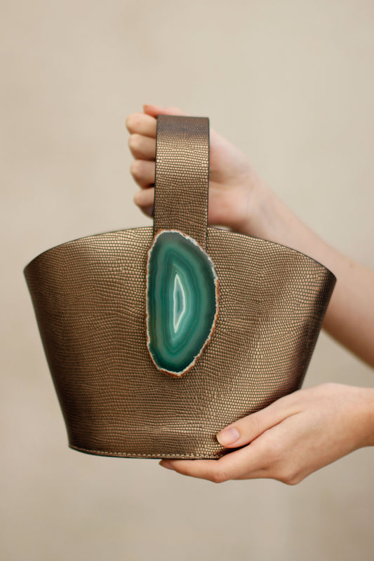 Bolso Zoe Plomo  - Ágata Verde