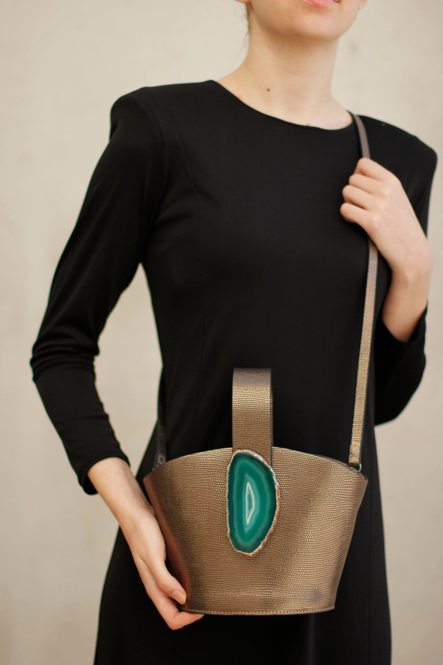 Bolso Zoe Plomo  - Ágata Verde