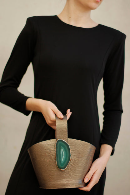 Bolso Zoe Plomo  - Ágata Verde