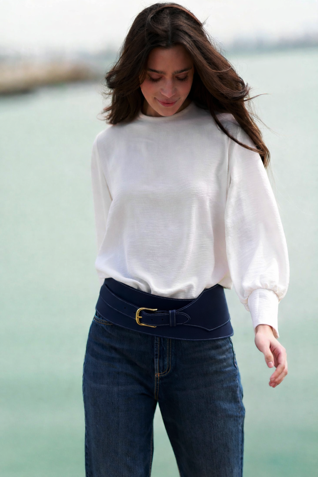 Caleta Camel Natural Agate Belt