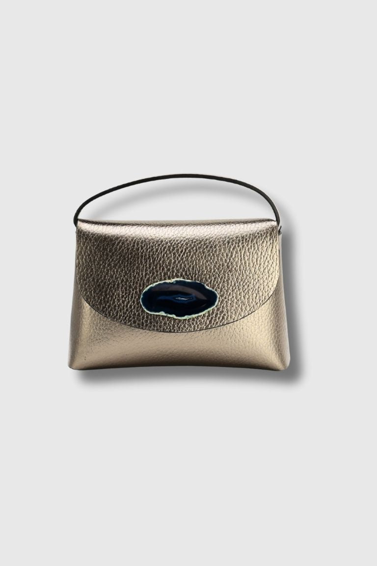 Bolso Ori Bronce Ágata Azul