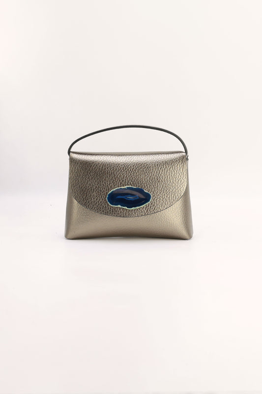 Bolso Ori Bronce Ágata Azul