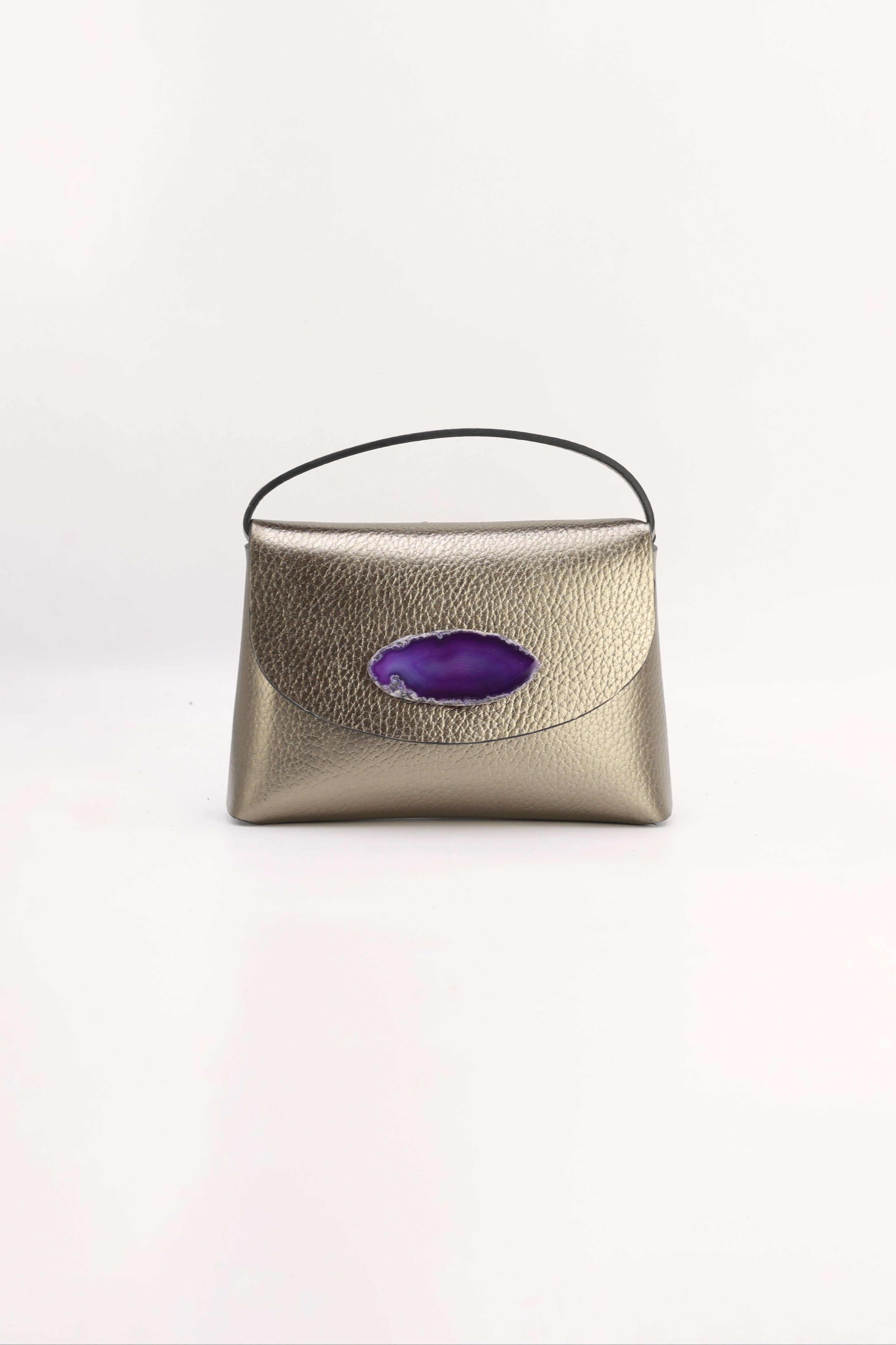 Bolso Ori Bronce Ágata Morada