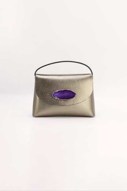 Bolso Ori Bronce Ágata Morada