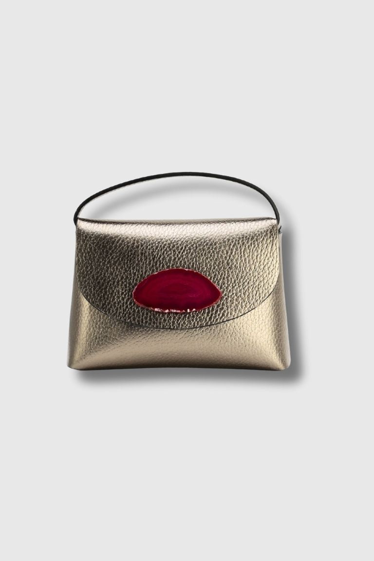 Bolso Ori Bronce Ágata Rosa