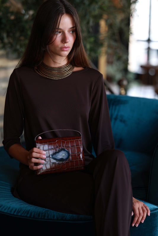 Bolso Ori Coco Marrón Ágata Natural