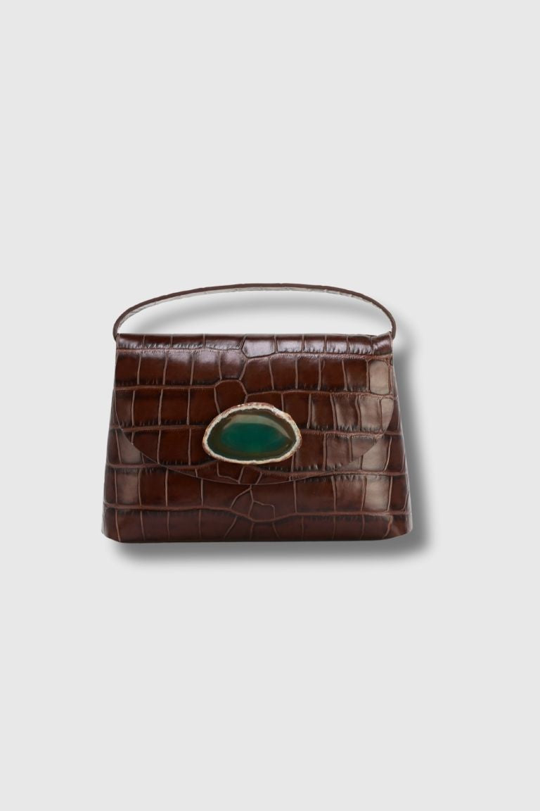 Bolso Ori Coco Marrón Ágata Verde