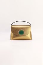 Bolso Ori Dorado Ágata Verde