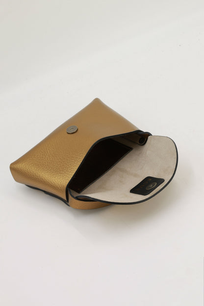 Bolso Ori Dorado Ágata Azul
