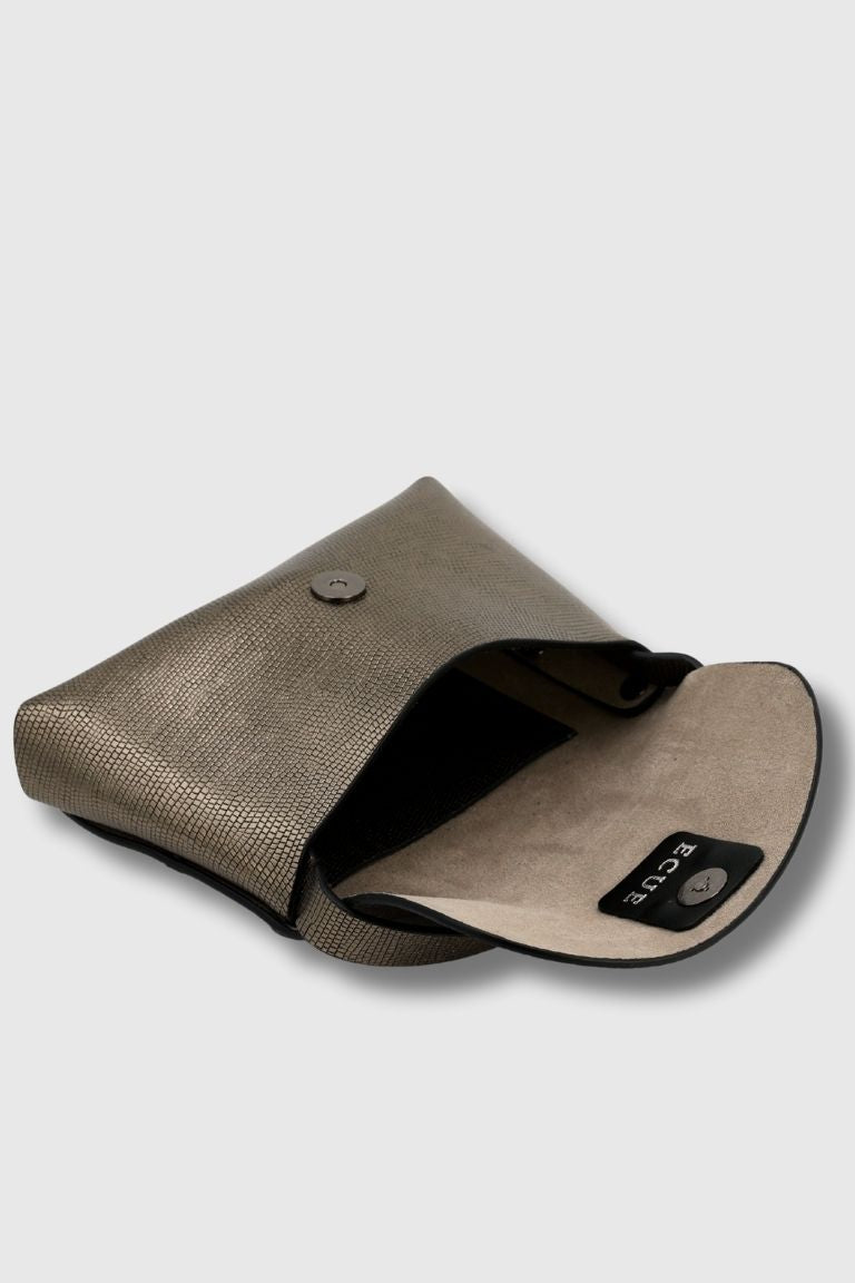 Bolso Ori Grabado Plomo Ágata Natural