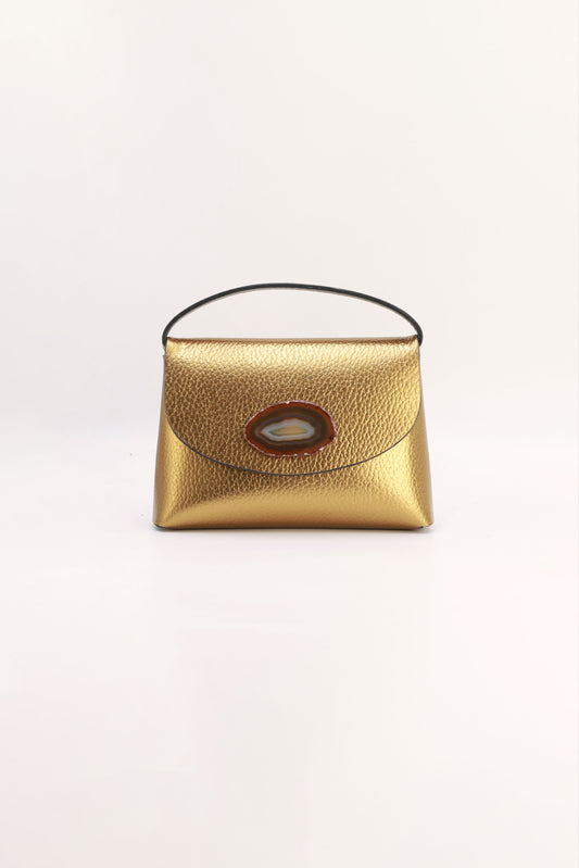 Bolso Ori Dorado Ágata Natural