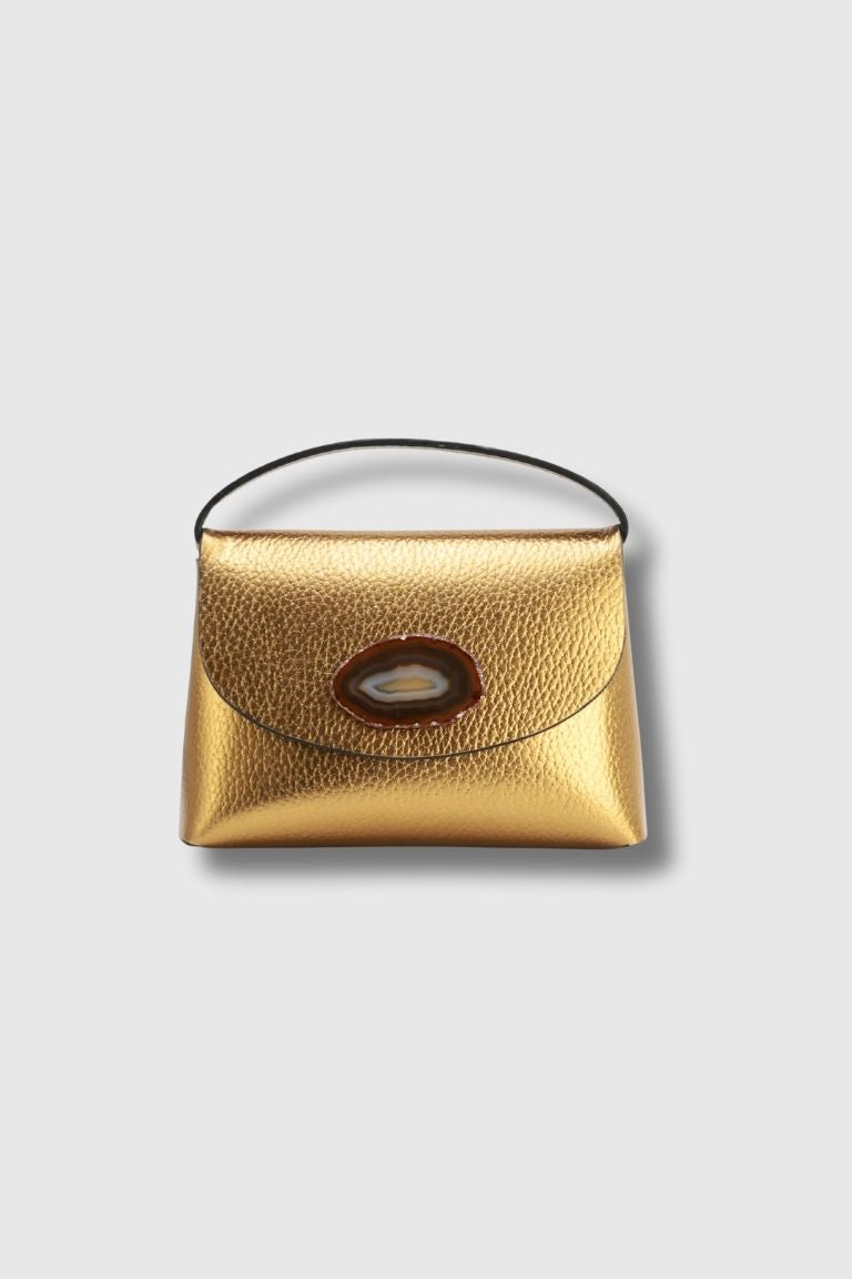 Bolso Ori Dorado Ágata Natural