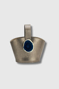 Bolso Zoe Grabado Plomo Ágata Azul
