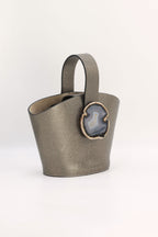 Bolso Zoe Grabado Plomo Ágata Natural