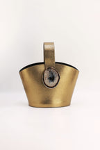 Bolso Zoe Grabado Dorado Ágata Natural