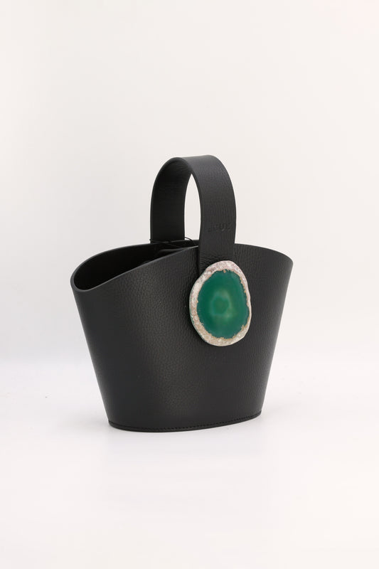 Bolso Zoe Negro Ágata Verde