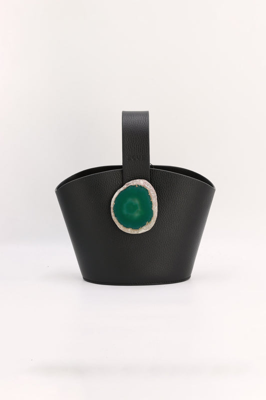 Bolso Zoe Negro Ágata Verde