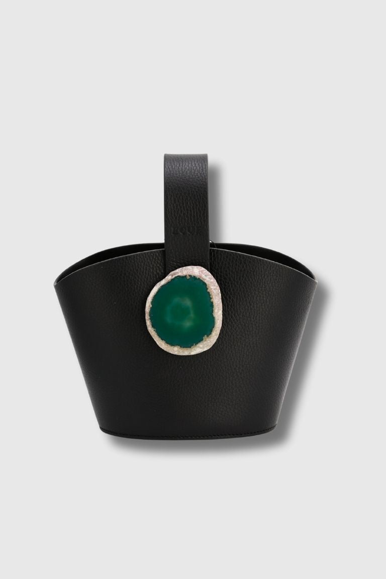 Bolso Zoe Negro Ágata Verde