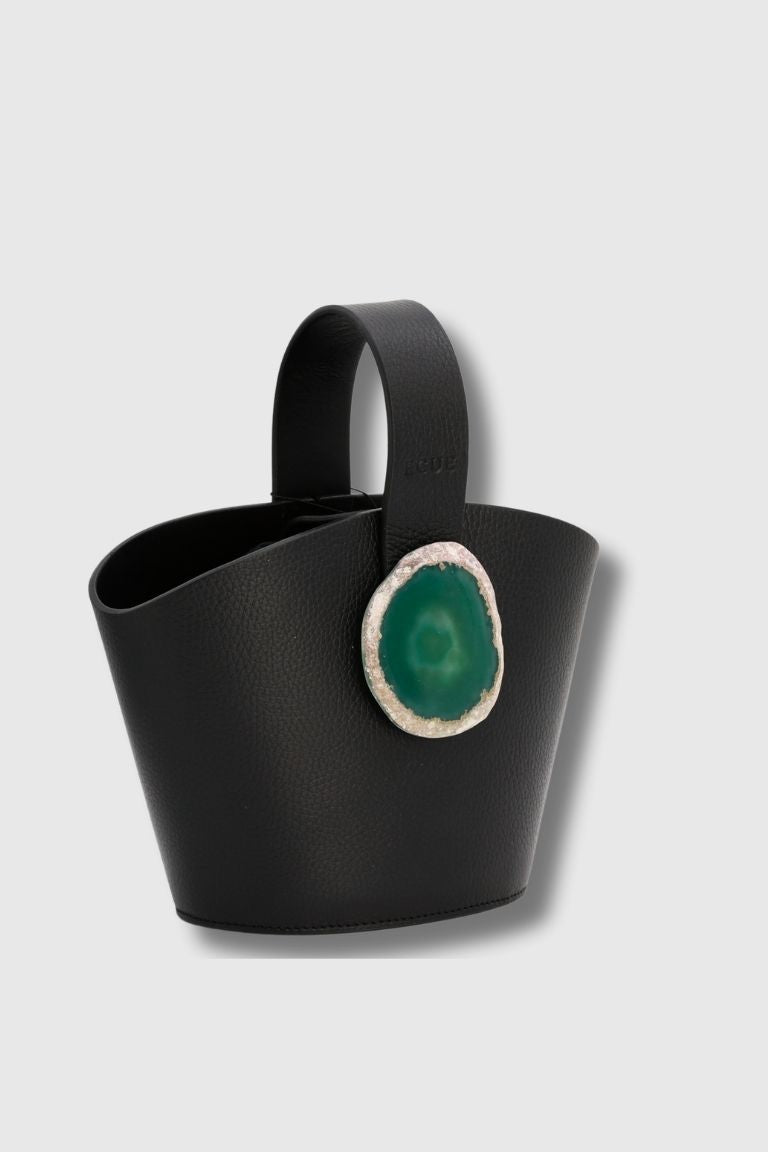 Bolso Zoe Negro Ágata Verde