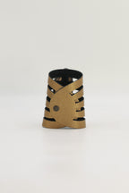 Brazalete Sol Dorado Ágata Morada