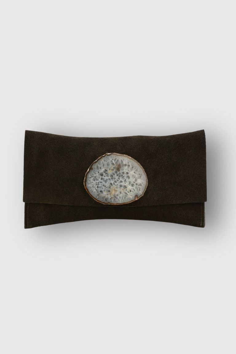 Cartera Maxi Ante Marrón Ágata Natural