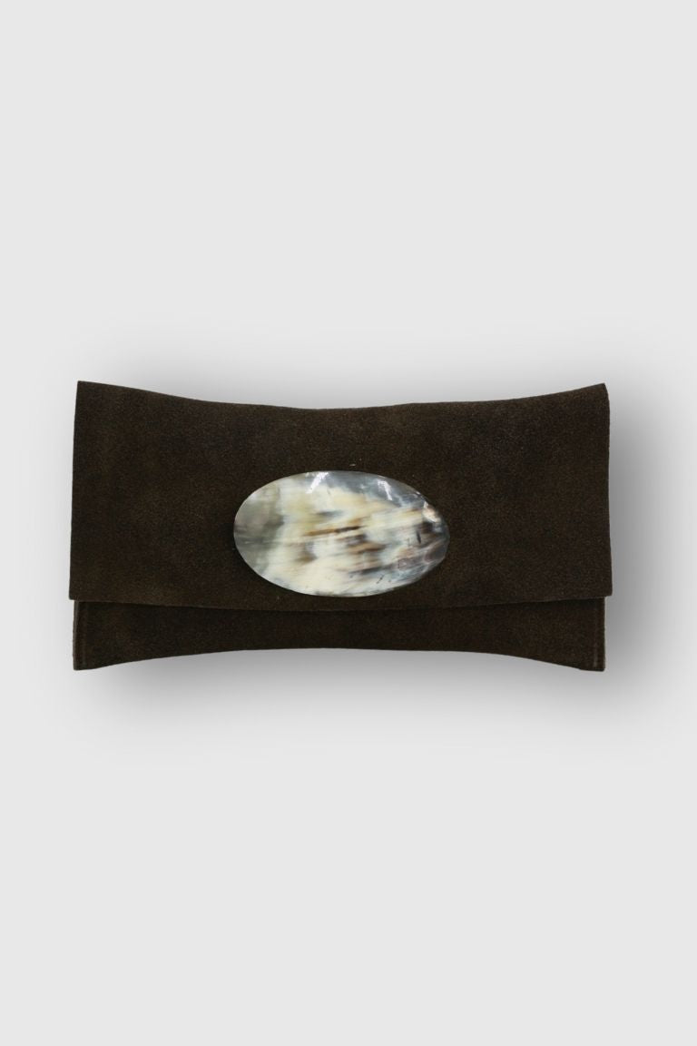 Cartera Maxi Ante Marrón Asta