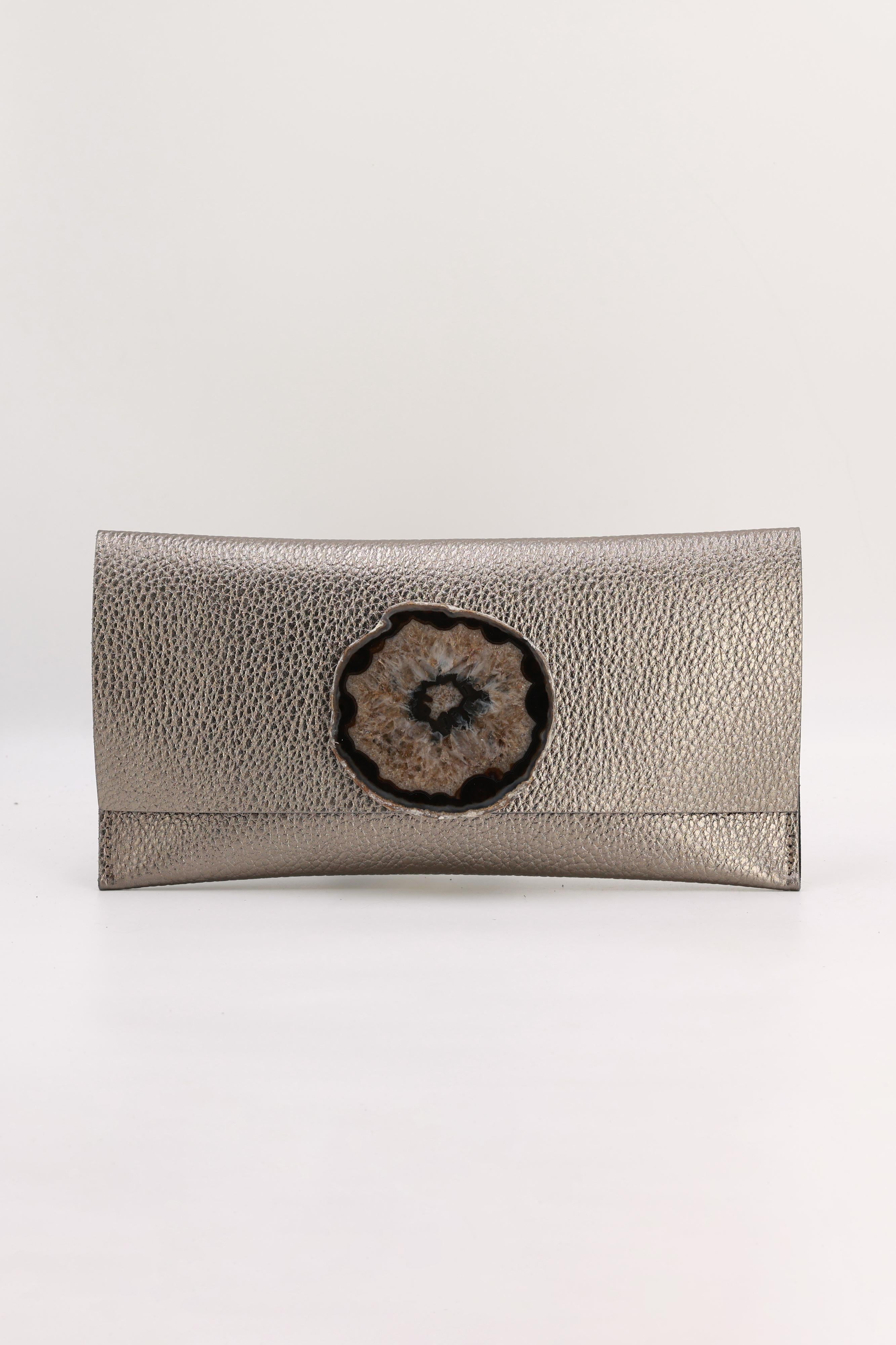 Cartera Maxi Bronce Ágata Natural