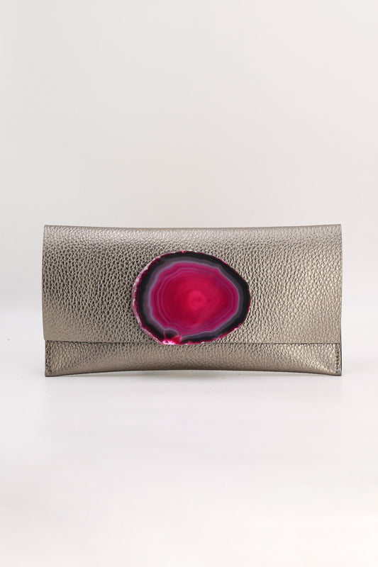 Cartera Maxi Bronce Ágata Rosa