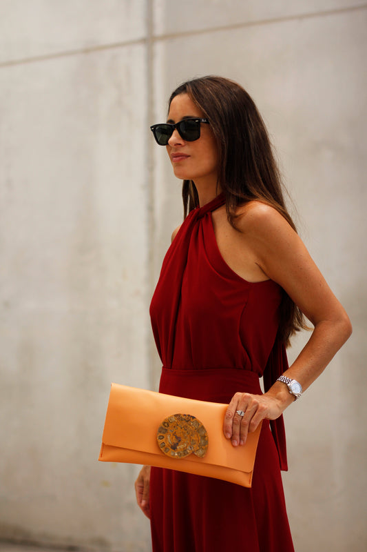 Cartera Maxi Naranja - Amonite