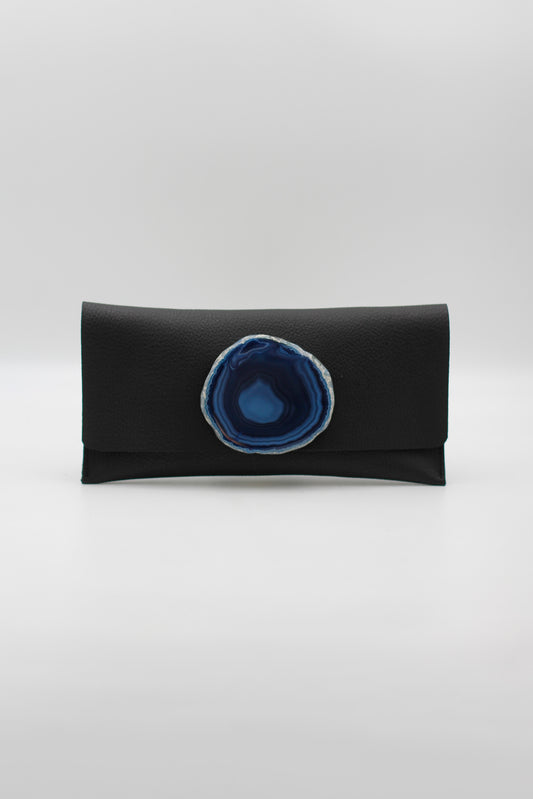 Cartera Maxi Negra - Ágata Azul