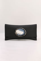 Cartera Maxi Negra Ágata Natural