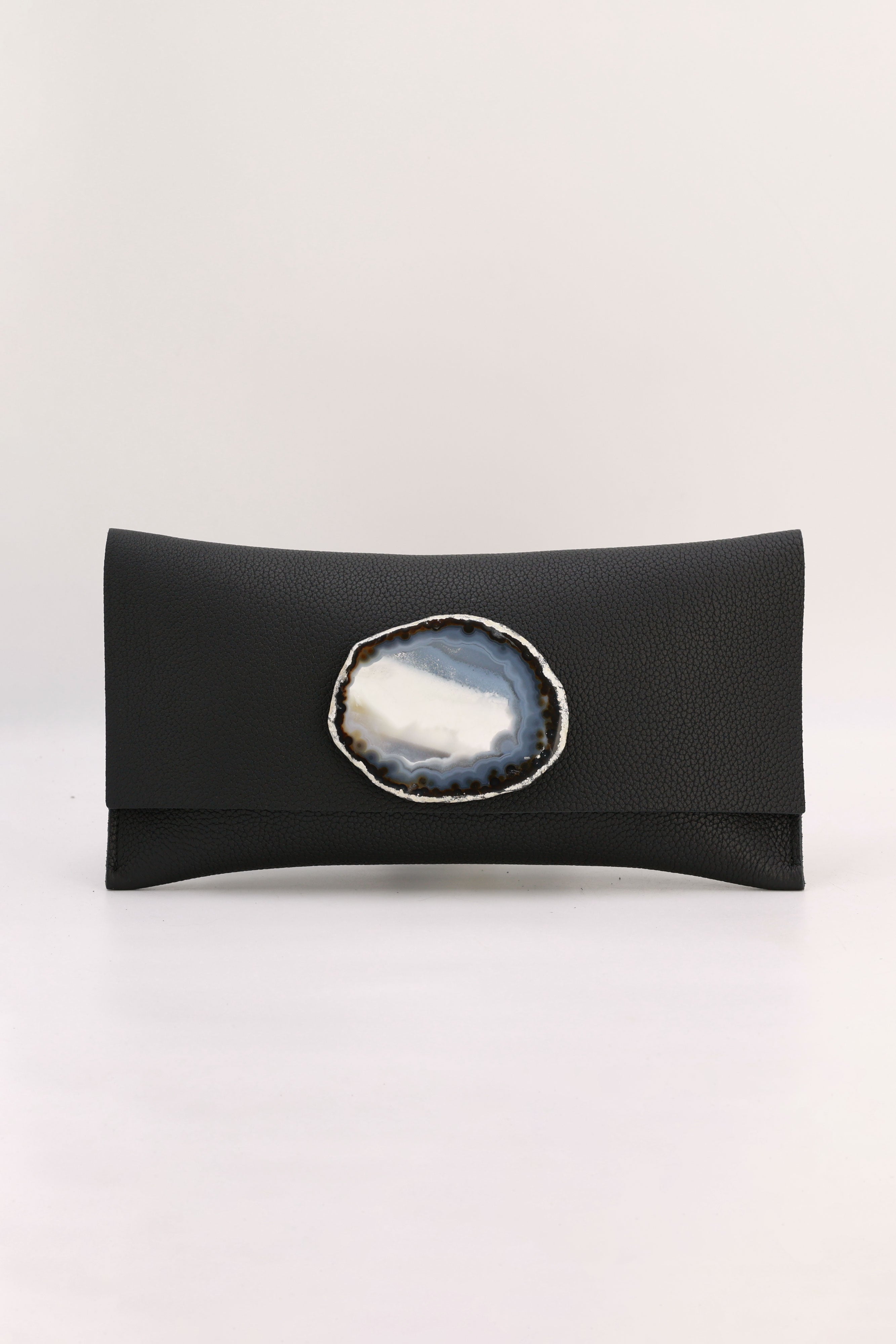 Cartera Maxi Negra Ágata Natural