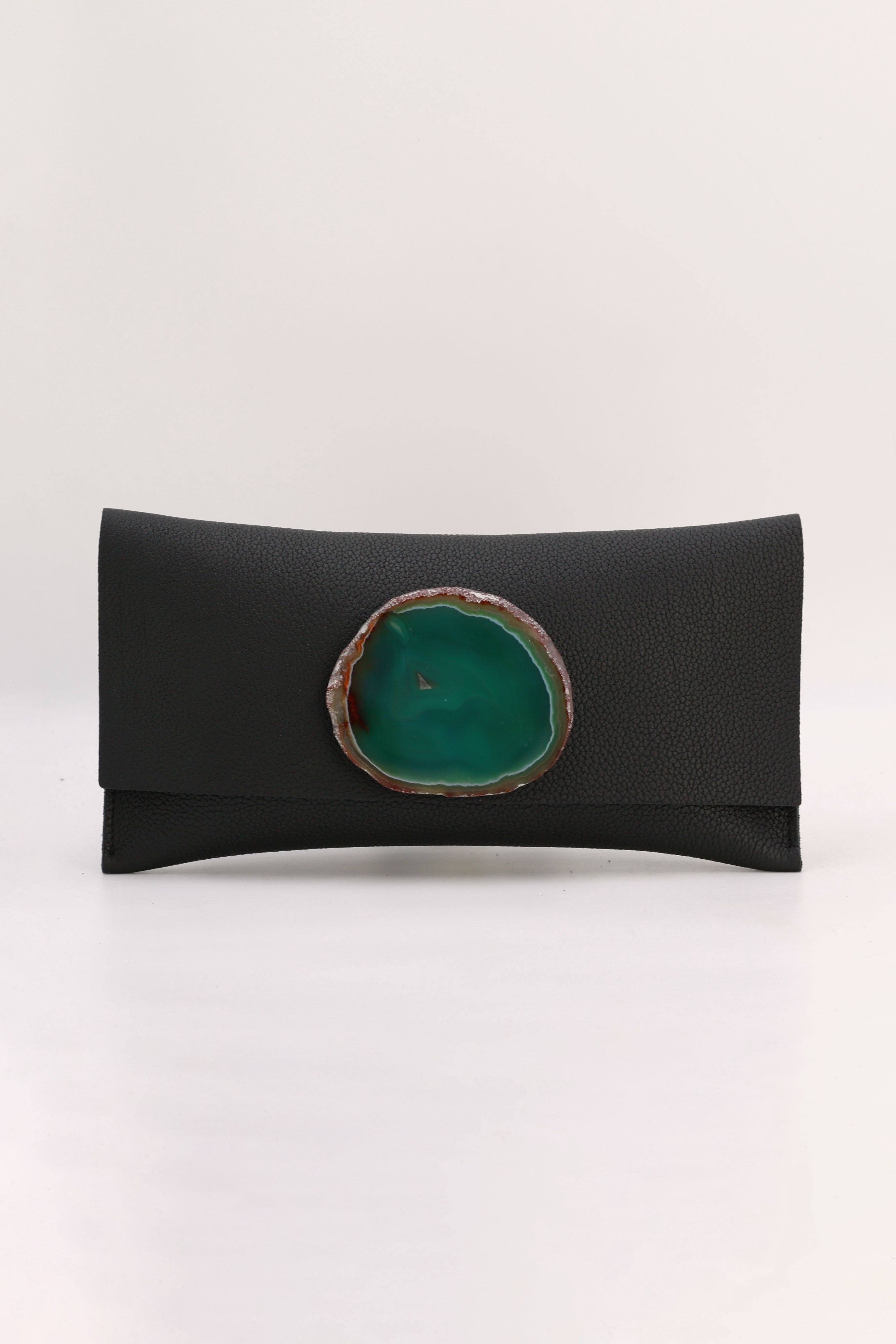 Cartera Maxi Negra Ágata Verde