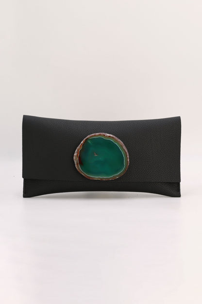 Cartera Maxi Negra Ágata Verde