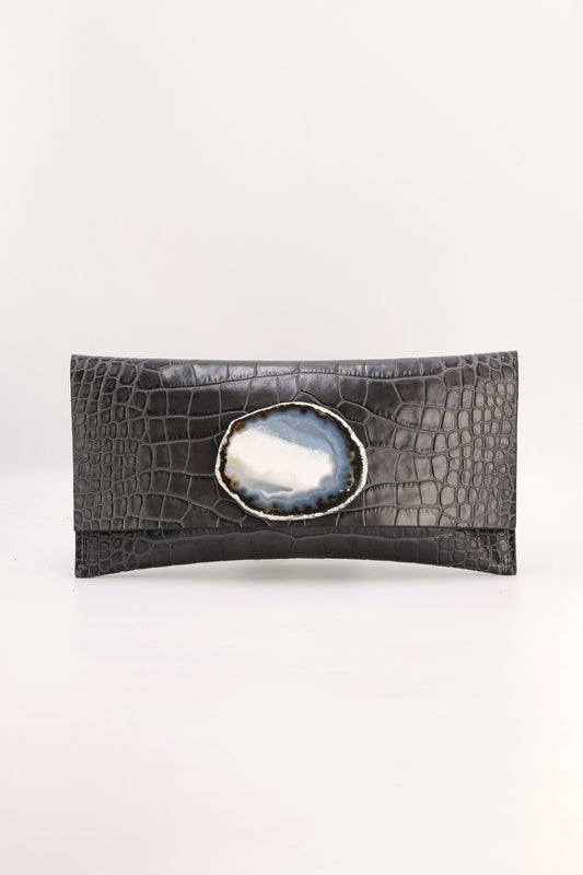 Cartera Maxi Premium Coco Gris Ágata Natural