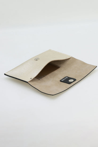 Cartera Mini Premium Grabado Dorado Claro Ágata Natrual
